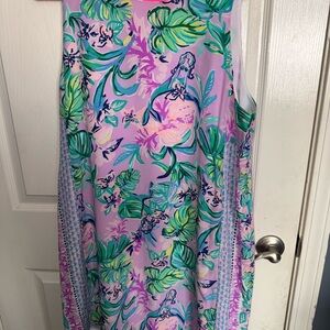 Lilly Pulitzer Floral Sleeveless Dress in Mermaid in the Shade